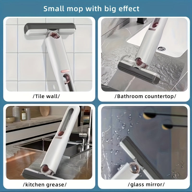Portable Self-Squeeze Mini Mop for Effortless Cleaning