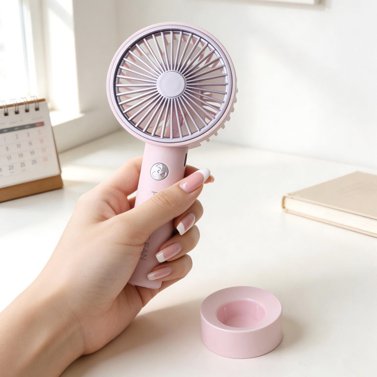 Mini Handheld Fan with Gradient Light