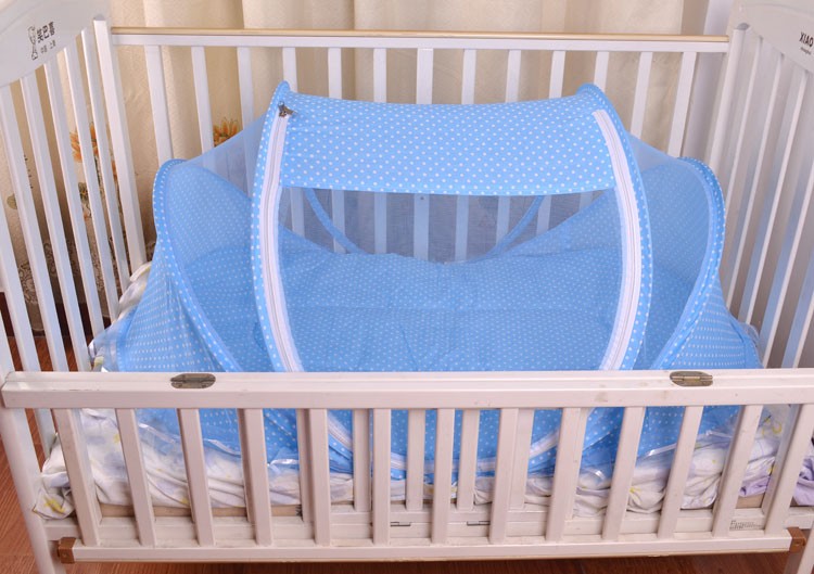 Foldable Baby Mosquito Net Bed with Pillow Set