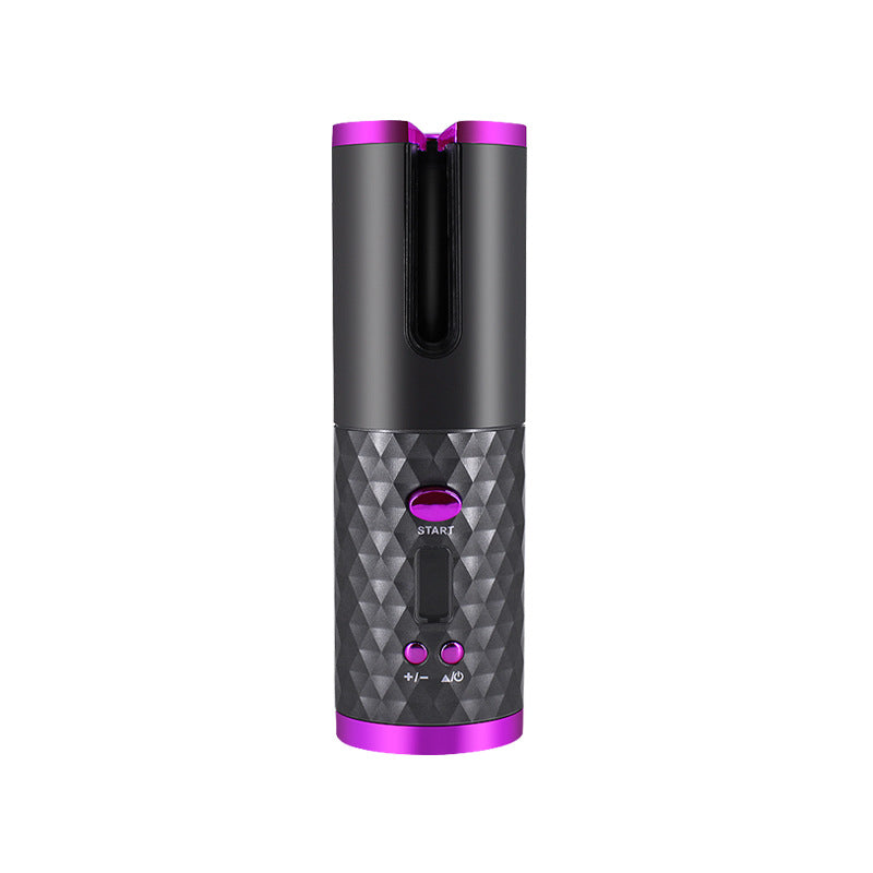 Cordless Automatic Hair Curler with LCD Temperature Display