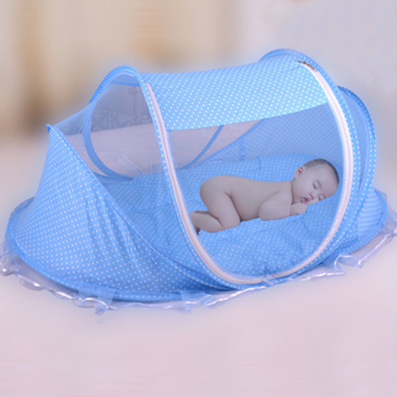 Foldable Baby Mosquito Net Bed with Pillow Set
