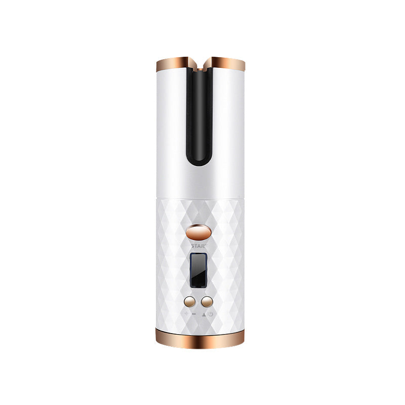 Cordless Automatic Hair Curler with LCD Temperature Display