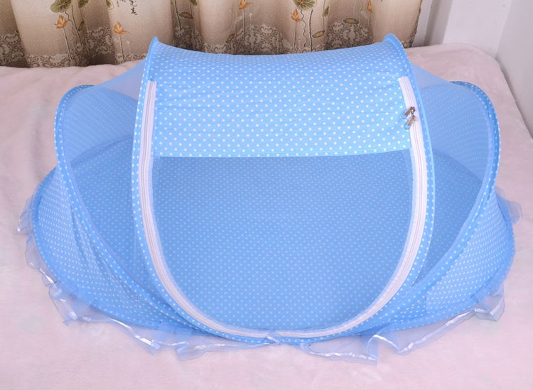 Foldable Baby Mosquito Net Bed with Pillow Set