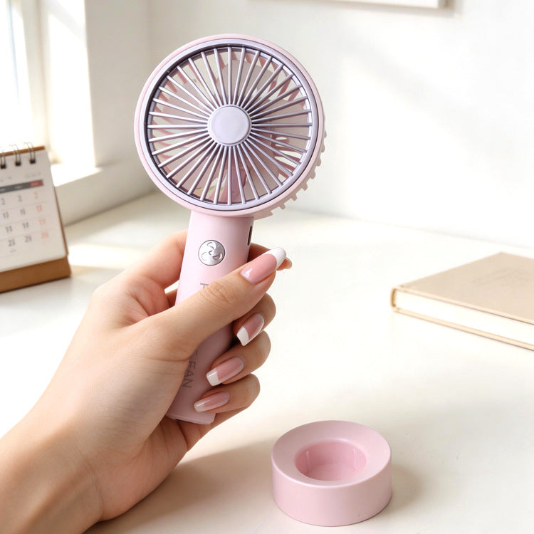 Mini Handheld Fan with Gradient Light