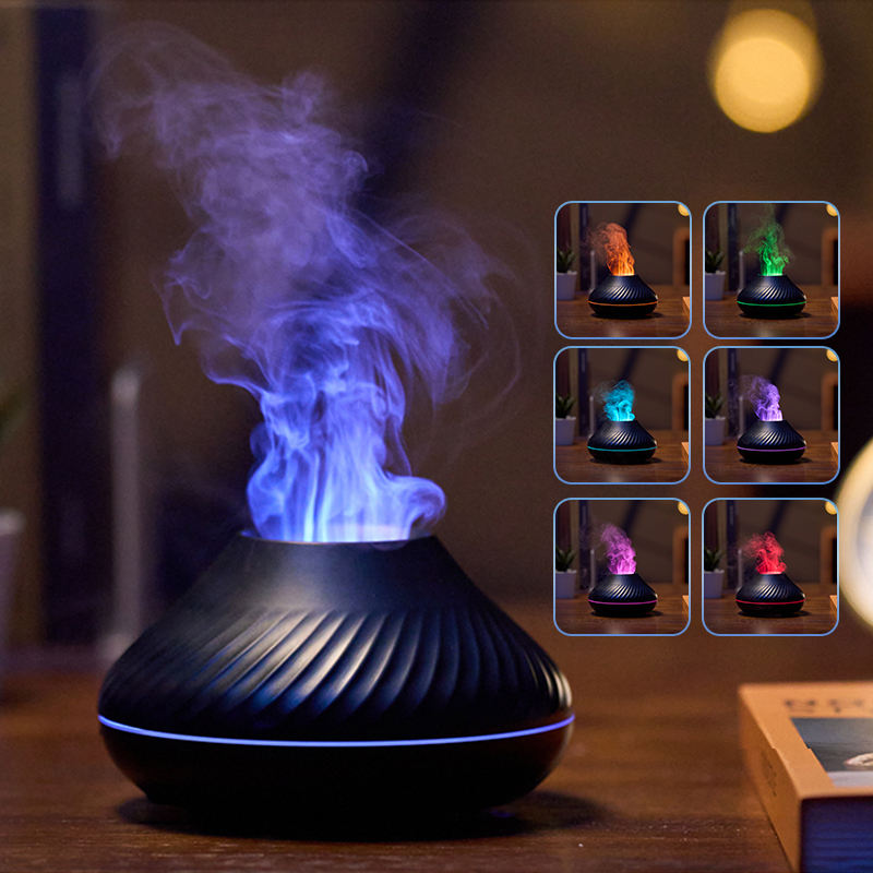 RGB Flame Aroma Diffuser with Colorful Mist Effects
