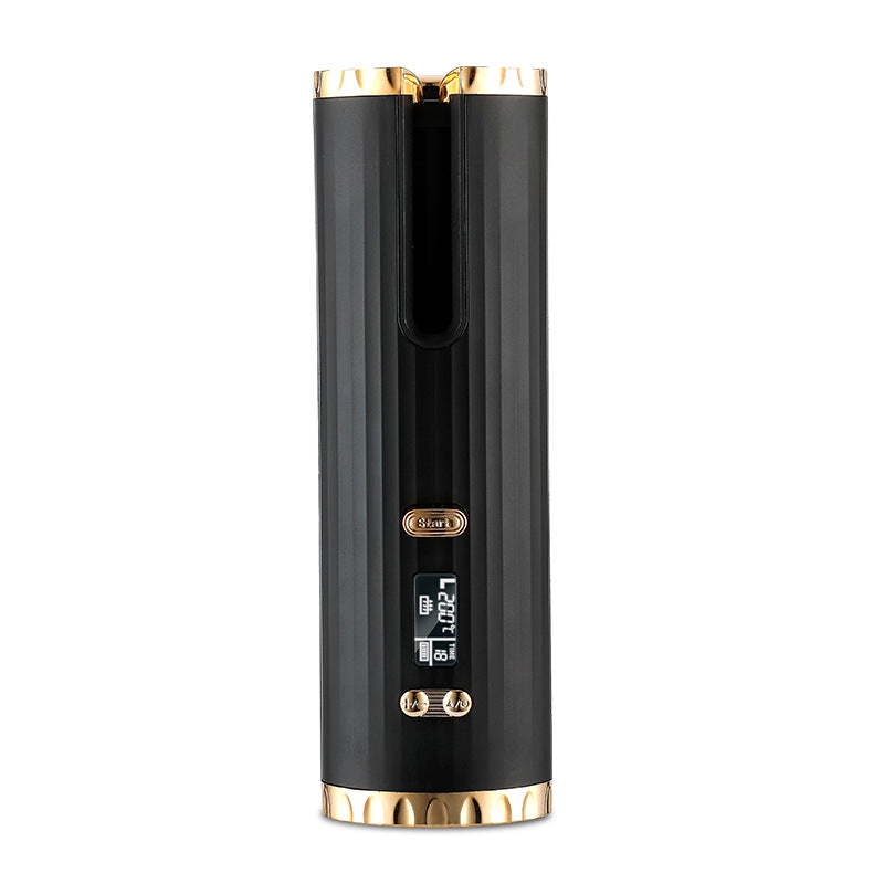 Cordless Automatic Hair Curler with LCD Temperature Display