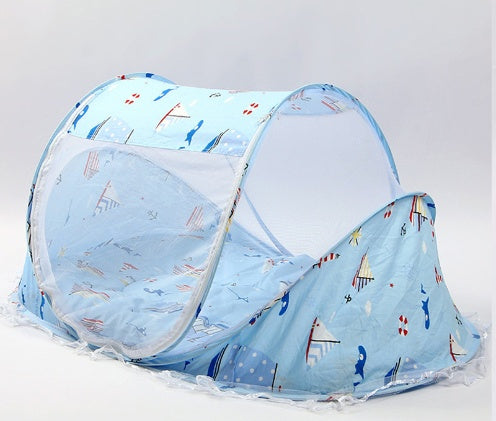 Foldable Baby Mosquito Net Bed with Pillow Set