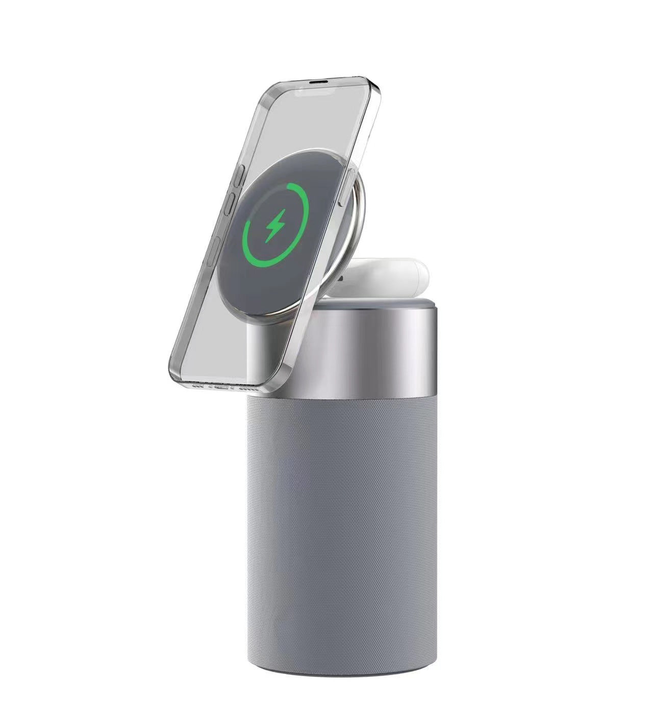 3-in-1 Wireless Charging Speaker Lamp with Phone Stand