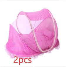 Foldable Baby Mosquito Net Bed with Pillow Set
