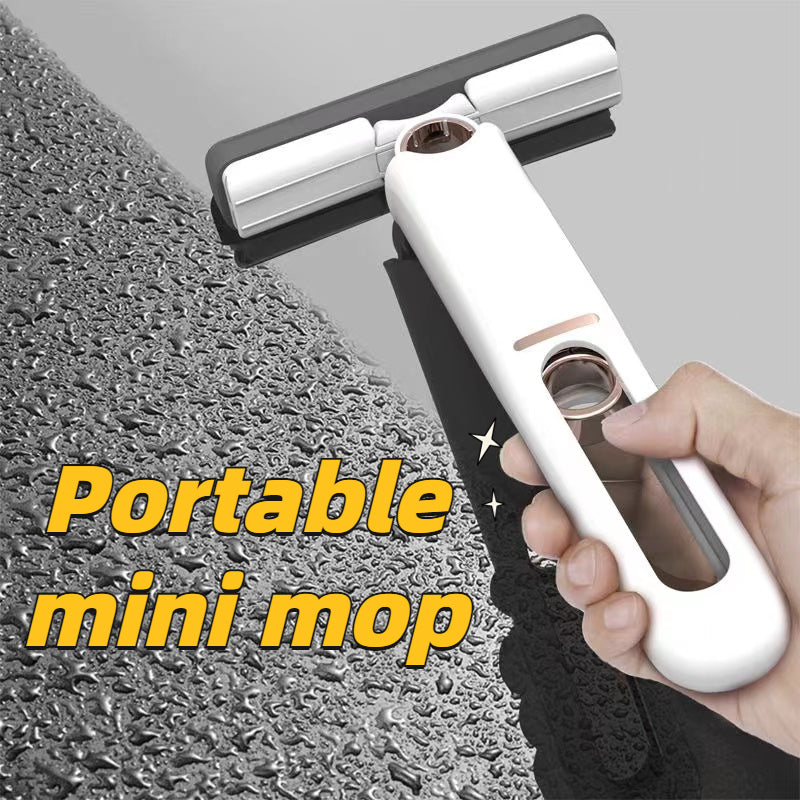 Portable Self-Squeeze Mini Mop for Effortless Cleaning