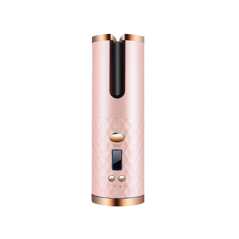 Cordless Automatic Hair Curler with LCD Temperature Display