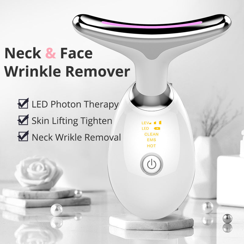 EMS Neck Massager with LED Light Skin Care
