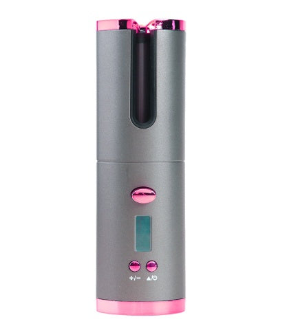 Cordless Automatic Hair Curler with LCD Temperature Display