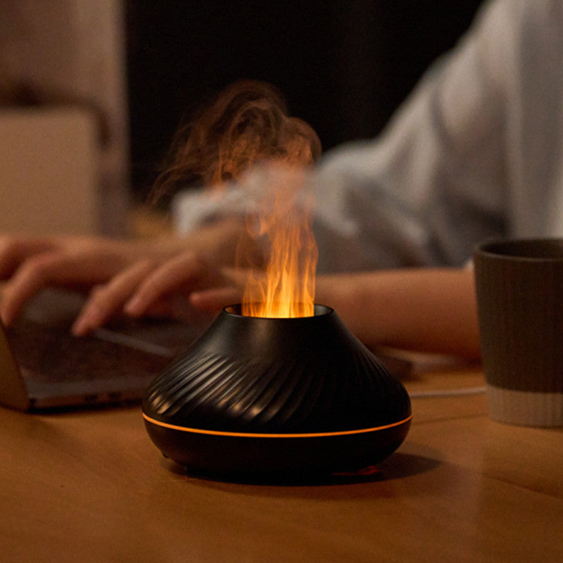 RGB Flame Aroma Diffuser with Colorful Mist Effects