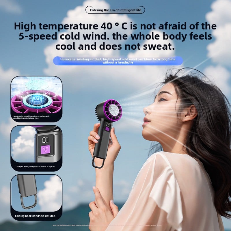 ChillBlast Portable Cooling Fan with Instant Ice Breeze