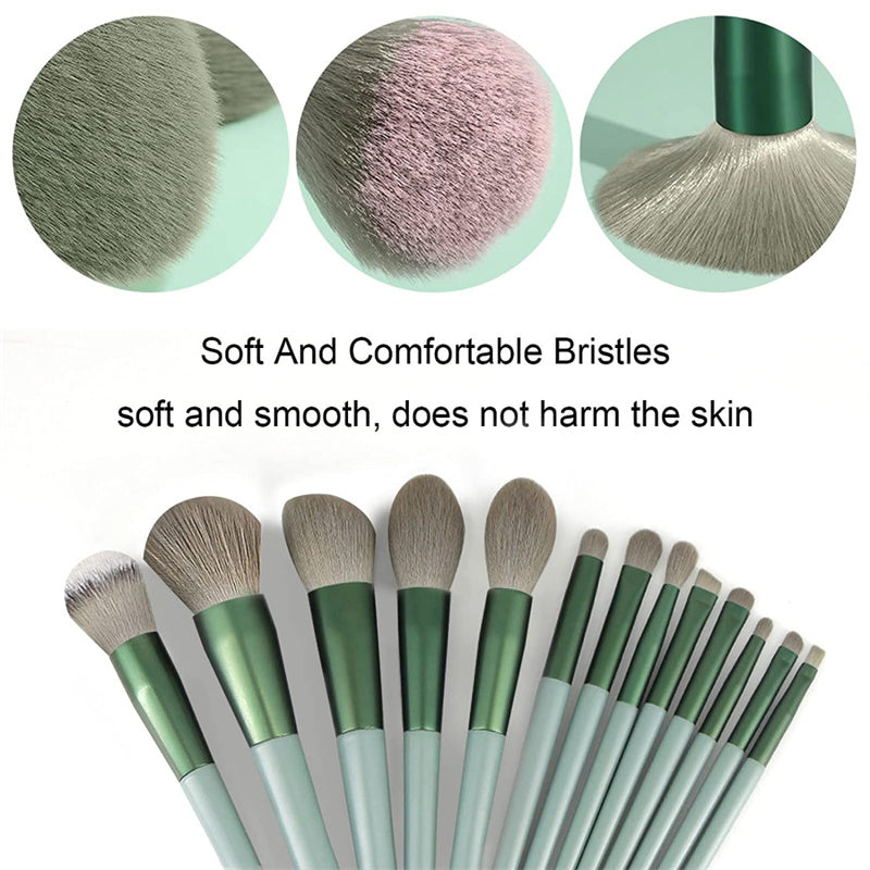 13-Piece Professional Makeup Brush Set for Flawless Application