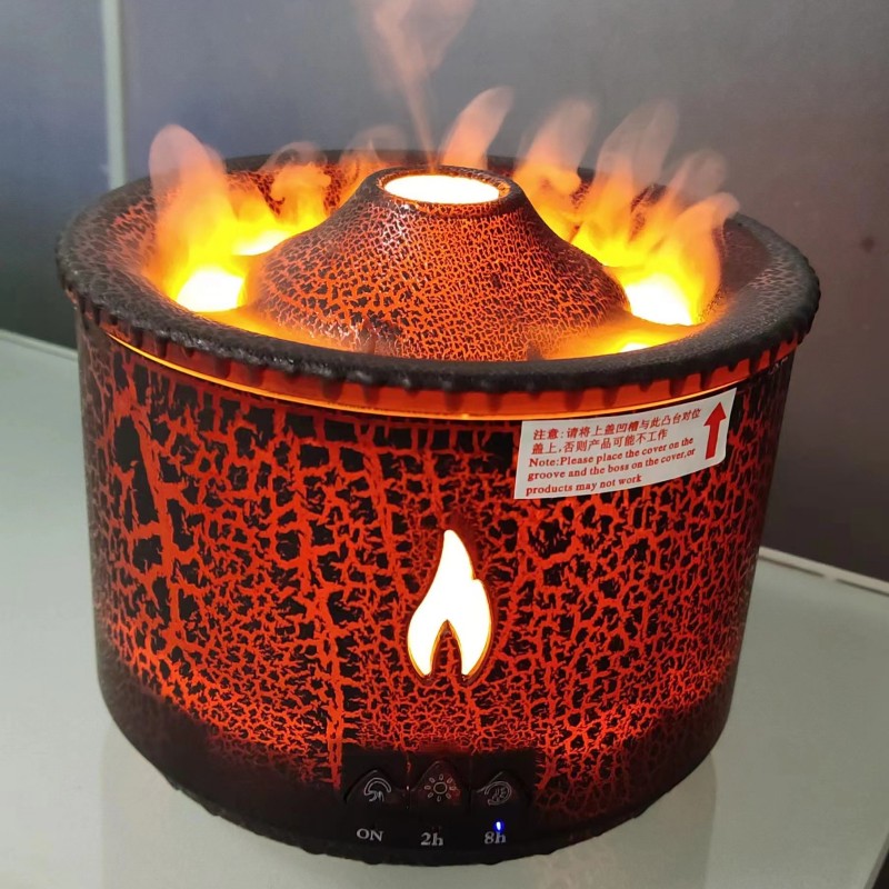 Volcano Flame Aroma Diffuser with Ultrasonic Humidifier