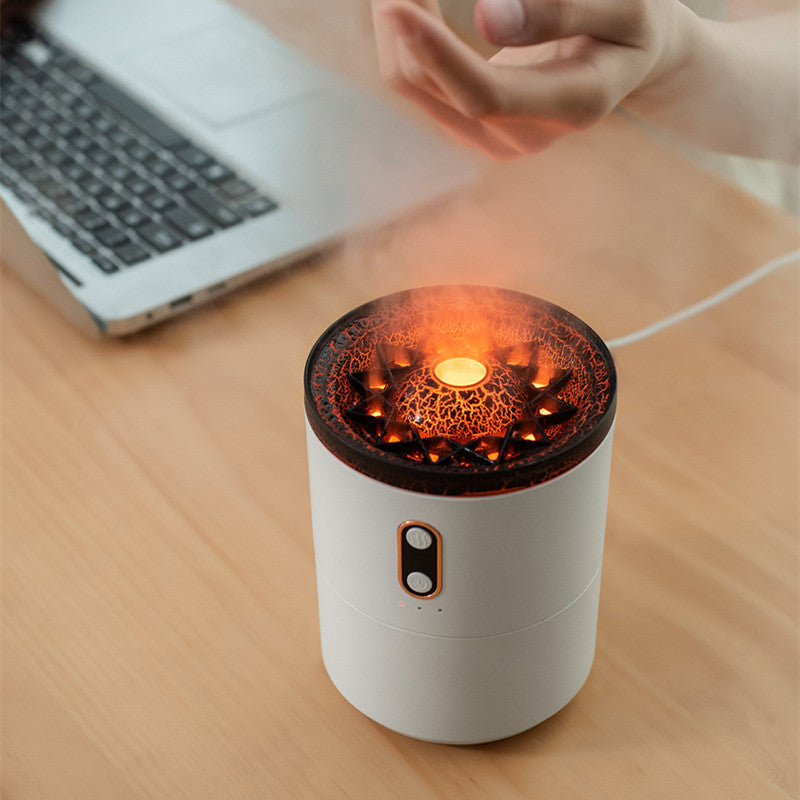 Volcano Flame Aroma Diffuser with Ultrasonic Humidifier