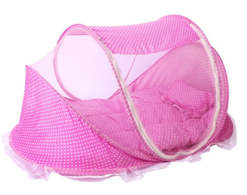 Foldable Baby Mosquito Net Bed with Pillow Set