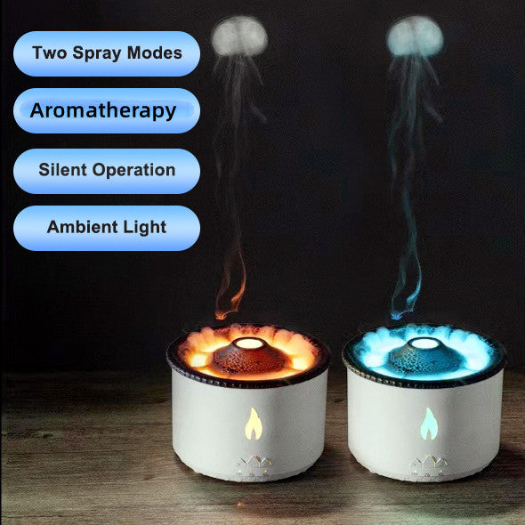 Volcano Flame Aroma Diffuser with Ultrasonic Humidifier