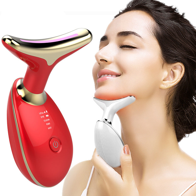 EMS Neck Massager with LED Light Skin Care